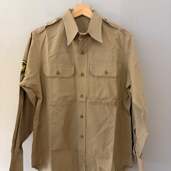 vintage us army khaki shirt - Picture 1 of 12